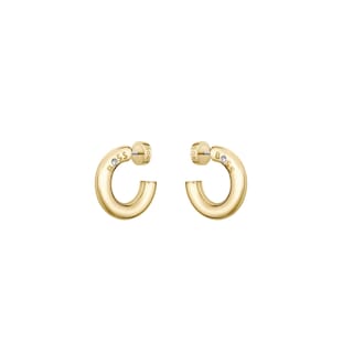 BOSS Ladies BOSS Live Yellow Gold Coloured Hoop Earrings