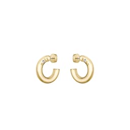 37990567 - Ladies BOSS Live Yellow Gold Coloured Hoop Earrings