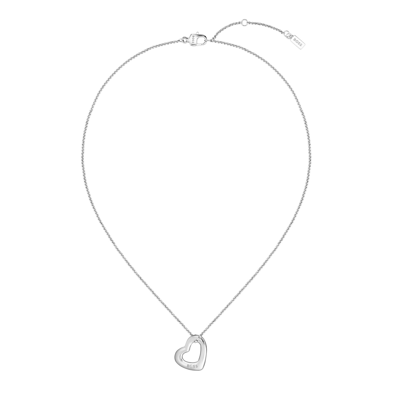 BOSS Ladies BOSS Honey Boundless Stainless Steel Heart Pendant