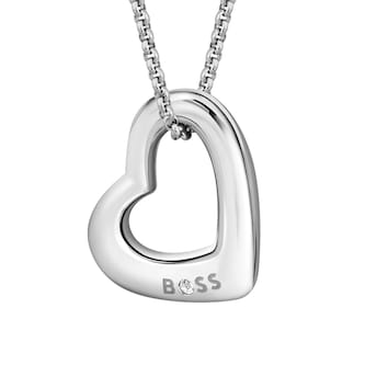 BOSS Ladies BOSS Honey Boundless Stainless Steel Heart Pendant