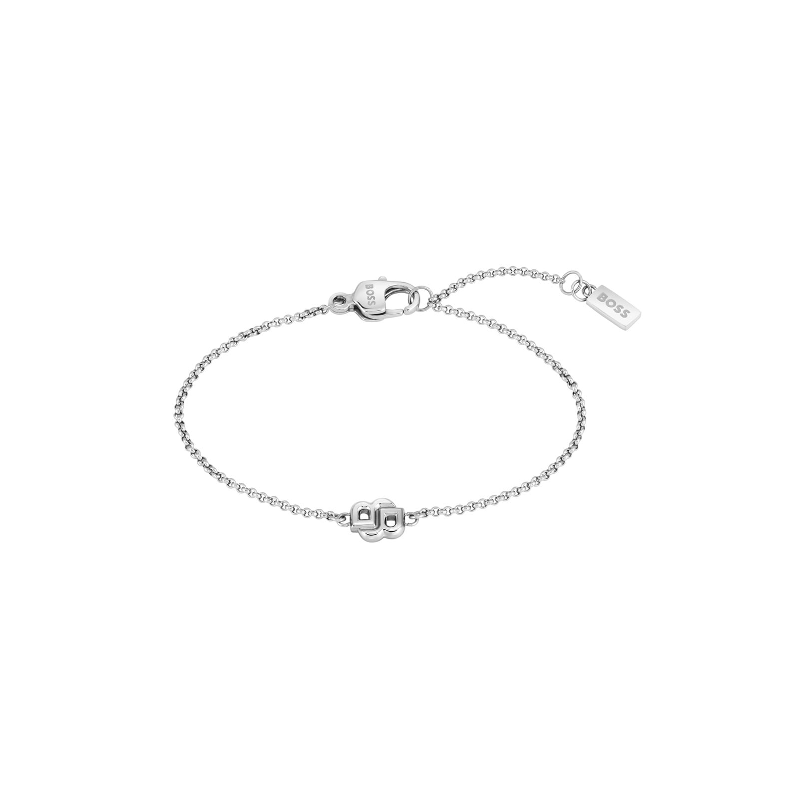 BOSS Ladies BOSS Double B Stainless Steel Logo Bracelet