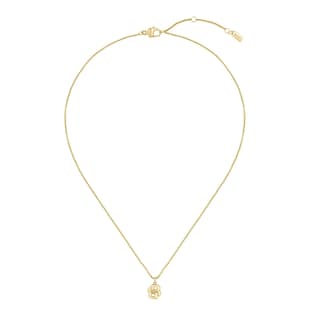 BOSS Ladies BOSS Double B Yellow Gold Coloured Pendant