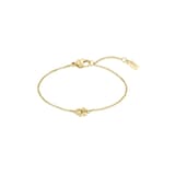 Boss Ladies BOSS Double B Yellow Gold Coloured Bracelet