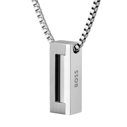 37990575 - Gents BOSS Candor Stainless Steel Bar Pendant Necklace