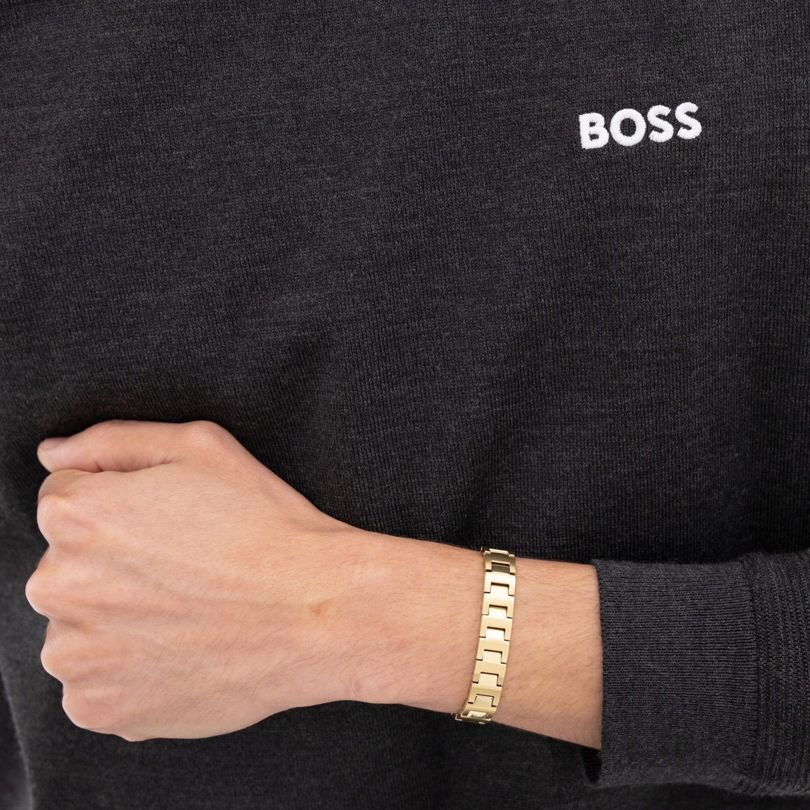 Boss Gents BOSS Candor Yellow Gold Coloured Bracelet