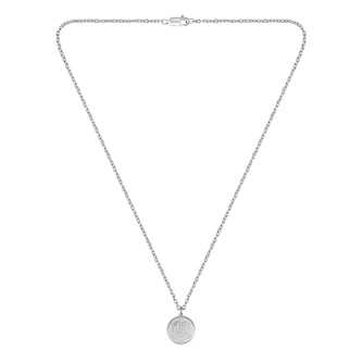 Boss Gents BOSS Double B Stainless Steel Medallion Pendant Necklace