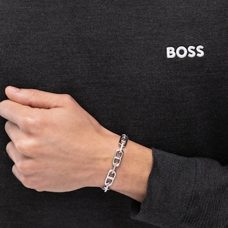 Boss Gents BOSS Kode Stainless Steel Chain Bracelet