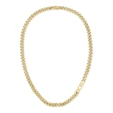 Boss Gents BOSS Kassy Yellow Gold Coloured Logo Chain Necklace
