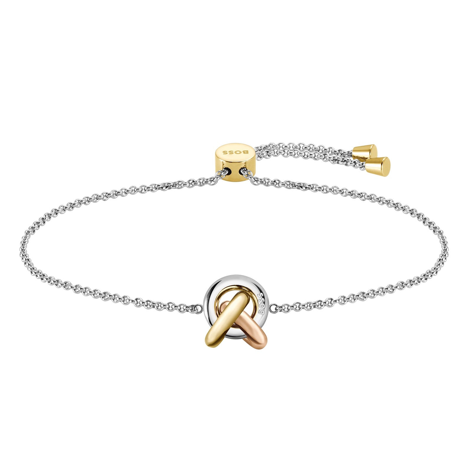Boss Ladies BOSS Harmonie Tri Coloured Knot Bracelet