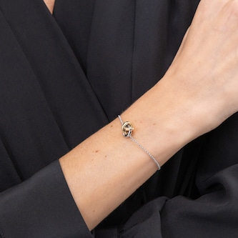 Boss Ladies BOSS Harmonie Tri Coloured Knot Bracelet