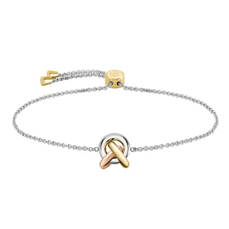 Boss Ladies BOSS Harmonie Tri Coloured Knot Bracelet Boss Ladies BOSS Harmonie Tri Coloured Knot Bracelet
