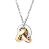 Boss Ladies BOSS Harmonie Tri Coloured Knot Pendant Necklace