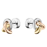 Boss Ladies BOSS Harmonie Tri Coloured Knot Stud Earrings