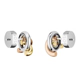 Boss Ladies BOSS Harmonie Tri Coloured Knot Stud Earrings