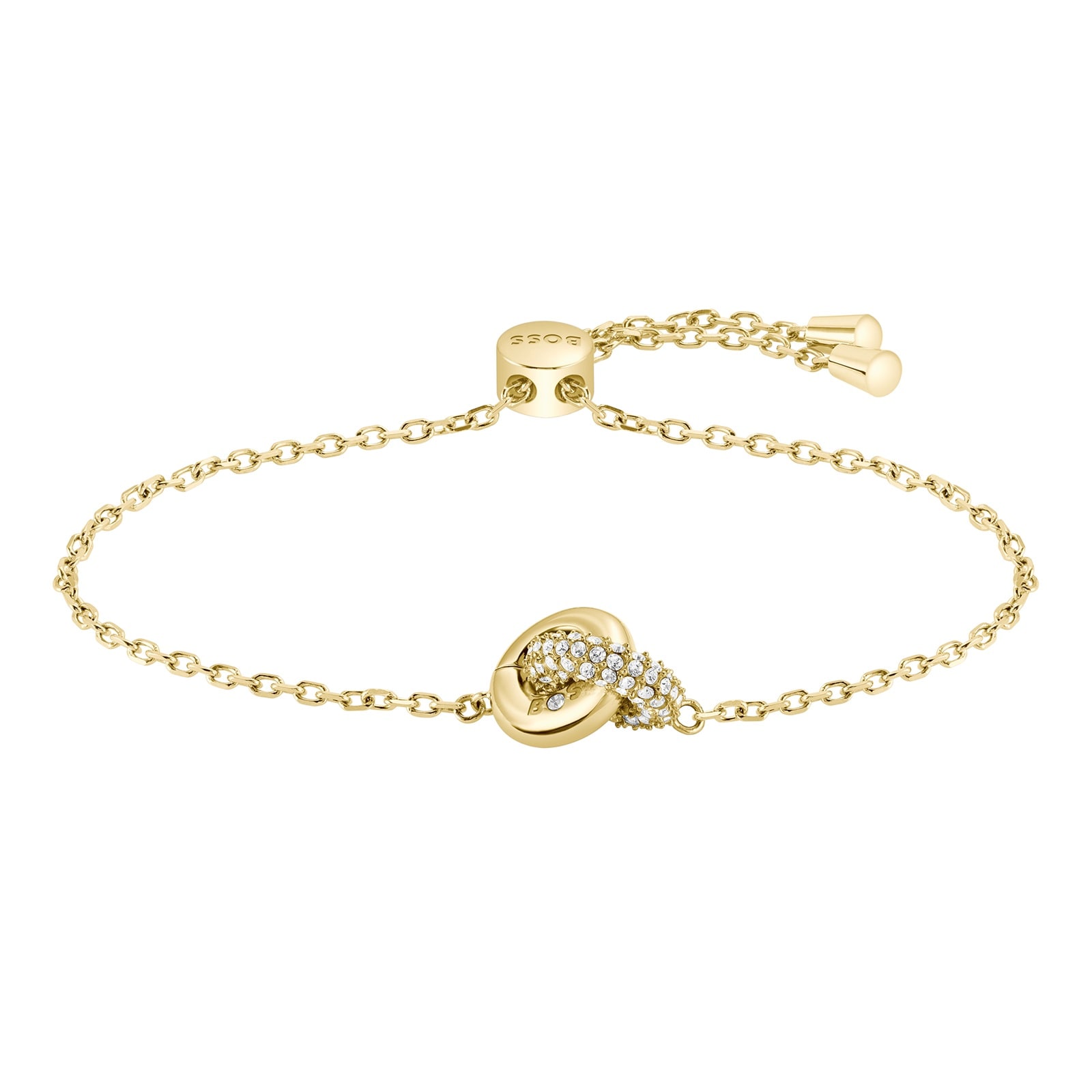 Boss Ladies BOSS Live Precious Yellow Gold Coloured Cubic Zirconia Bracelet