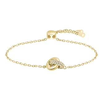Boss Ladies BOSS Live Precious Yellow Gold Coloured Cubic Zirconia Bracelet Boss Ladies BOSS Live Precious Yellow Gold Coloured Cubic Zirconia Bracelet