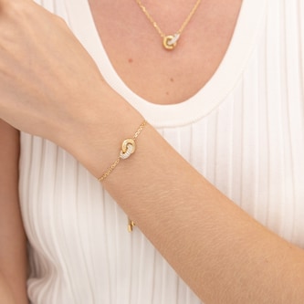 Boss Ladies BOSS Live Precious Yellow Gold Coloured Cubic Zirconia Bracelet Boss Ladies BOSS Live Precious Yellow Gold Coloured Cubic Zirconia Bracelet