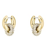 Boss Ladies BOSS Live Precious Yellow Gold Coloured Cubic Zirconia Hoop Earrings