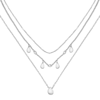 Boss Ladies BOSS Selena Stainless Steel Droplet Charm Necklace