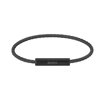 Boss Gents BOSS Black Stainless Steel Bracelet Boss Gents BOSS Black Stainless Steel Bracelet