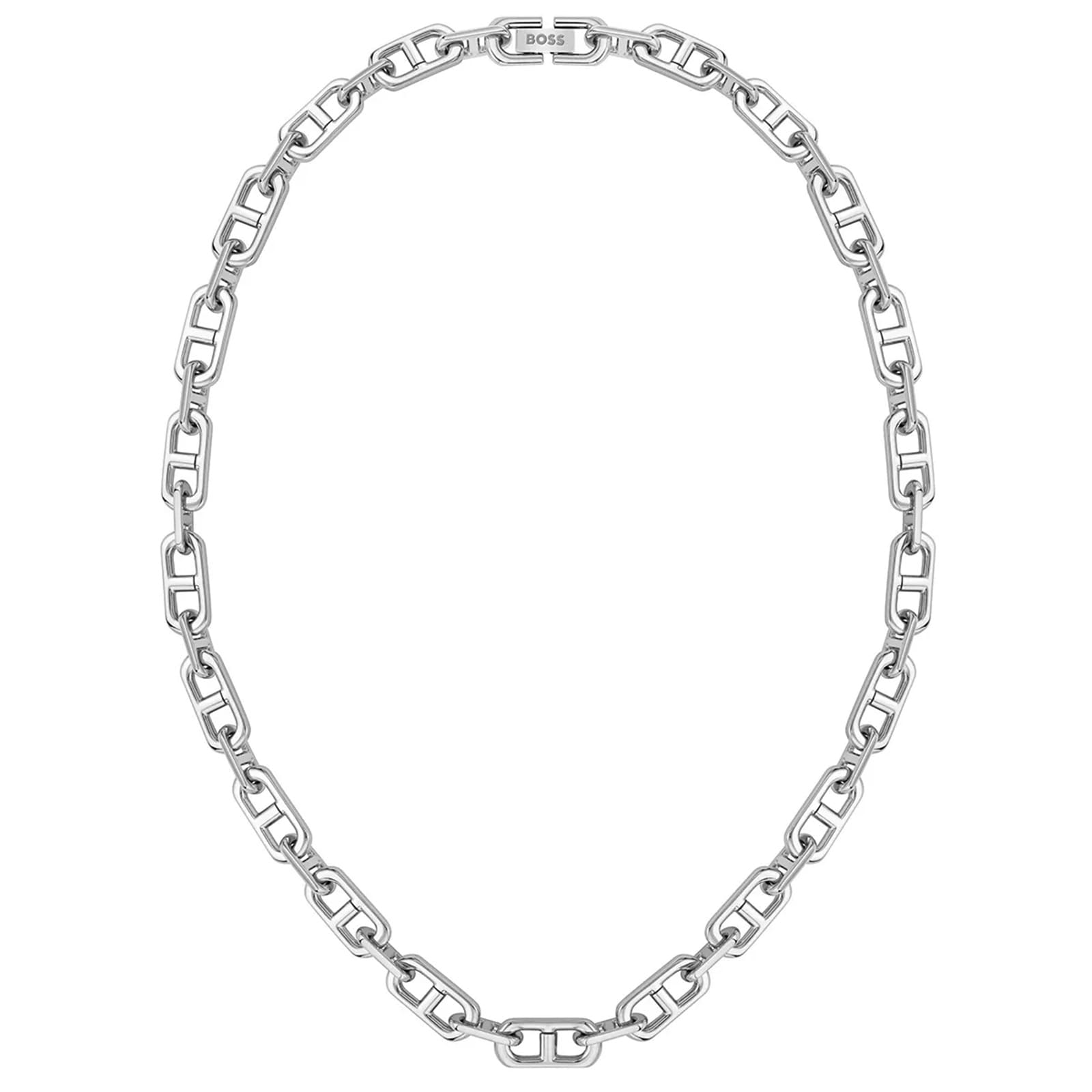 Gents BOSS Stainless Steel Brushed & Polished Chain Necklace