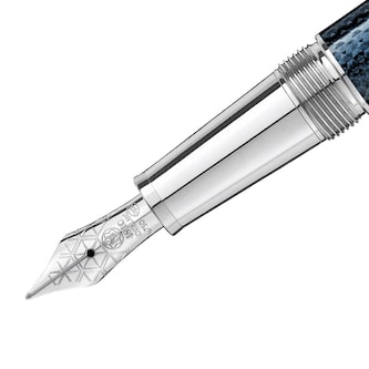Montblanc Meisterstück Solitaire Doué Blue Hour Classique Fountain Pen