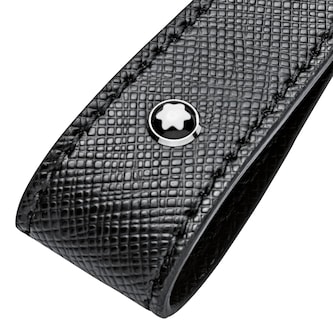 Montblanc Sartorial Black Leather Key Fob Montblanc Sartorial Black Leather Key Fob