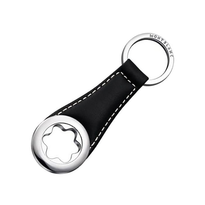 Montblanc Black Leather Keyring