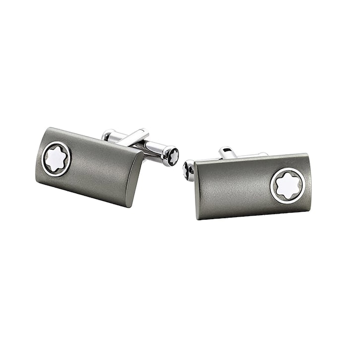 Montblanc Stainless Steel and Gunmetal Cuff Links