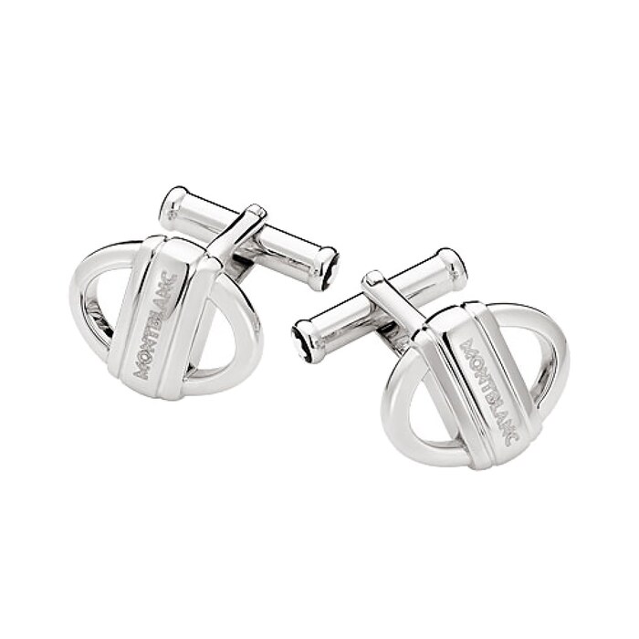 Montblanc Sterling Silver Oval Cuff Links