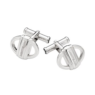 Montblanc Sterling Silver Oval Cuff Links
