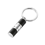Montblanc Stainless Steel and Black Resin Keyring