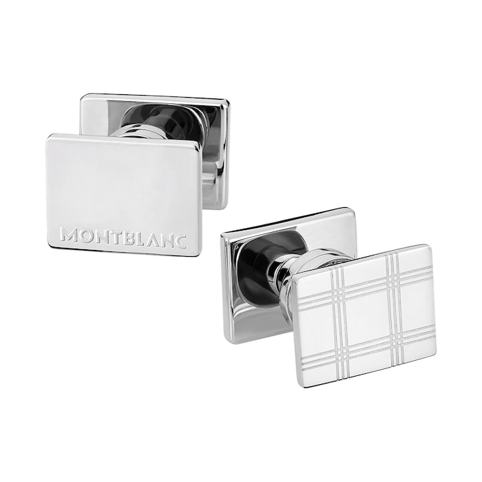 Montblanc Stainless Steel Rectangular Cuff Links