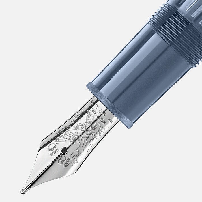 Montblanc Meisterstück Glacier LeGrand Fountain Pen Blue