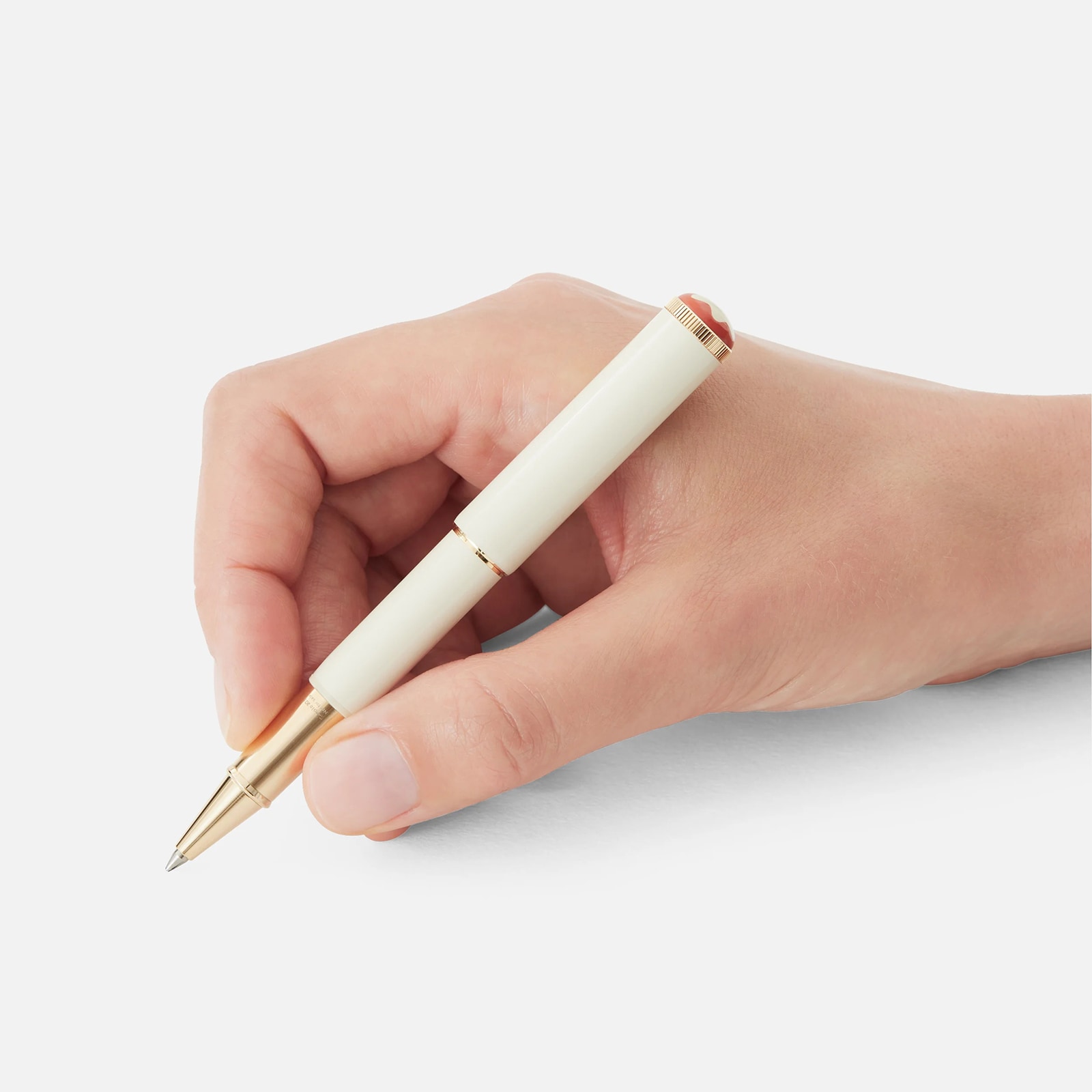 Montblanc Heritage Rouge et Noir "Baby" Special Edition Ivory-coloured Rollerball Montblanc Heritage Rouge et Noir "Baby" Special Edition Ivory-coloured Rollerball