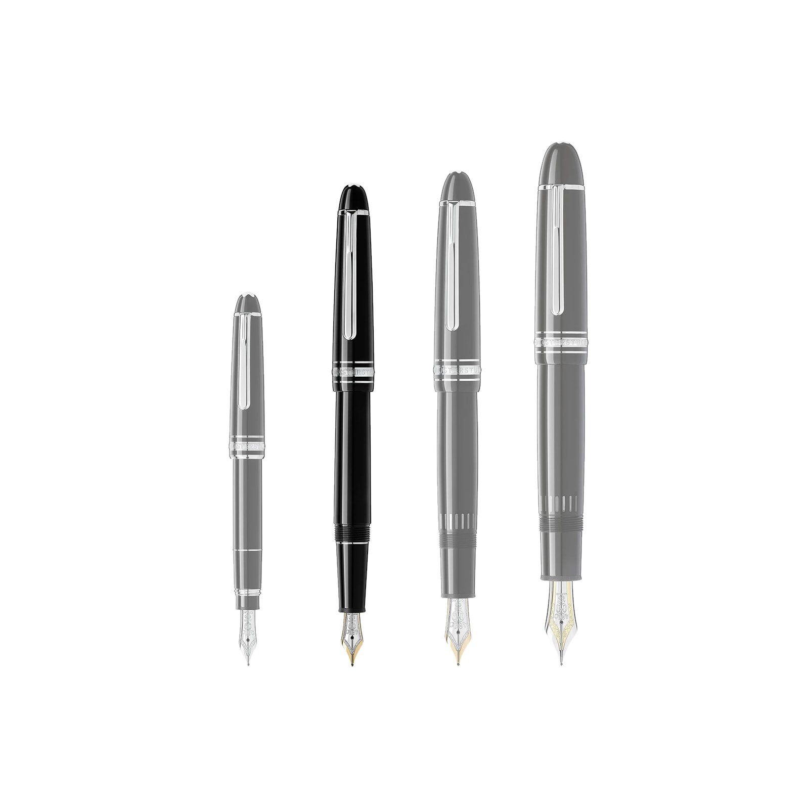 Montblanc Meisterstuck Platinum Coated Fountain Pen Montblanc Meisterstuck Platinum Coated Fountain Pen