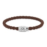 Montblanc 3 Rings Bracelet Soft Leather Brown