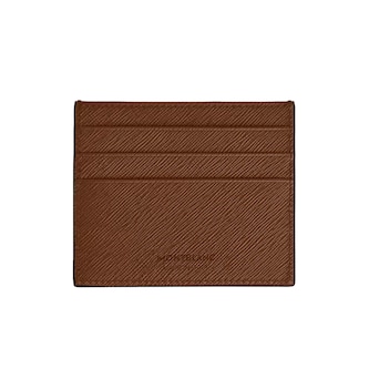Montblanc Sartorial Card Holder 6cc Brown Montblanc Sartorial Card Holder 6cc Brown