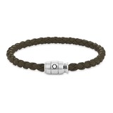 Montblanc 3 Rings Bracelet Soft Leather Khaki