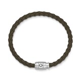 Montblanc 3 Rings Bracelet Soft Leather Khaki