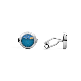 Montblanc Cufflinks Steel Moonphases Movement