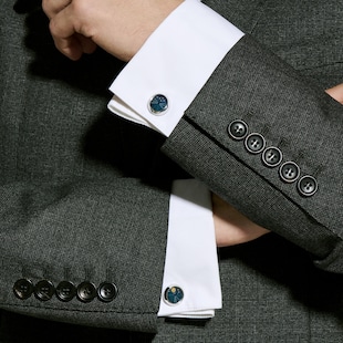 Montblanc Cufflinks Steel Moonphases Movement