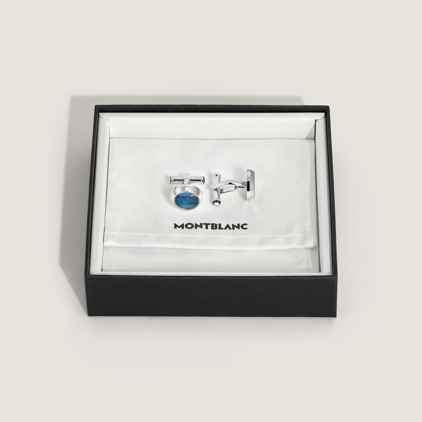 Montblanc Cufflinks Steel Moonphases Movement Montblanc Cufflinks Steel Moonphases Movement