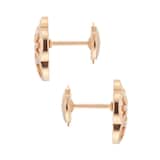 Omega Flower 18k Red Gold Earring Mother of Pearl