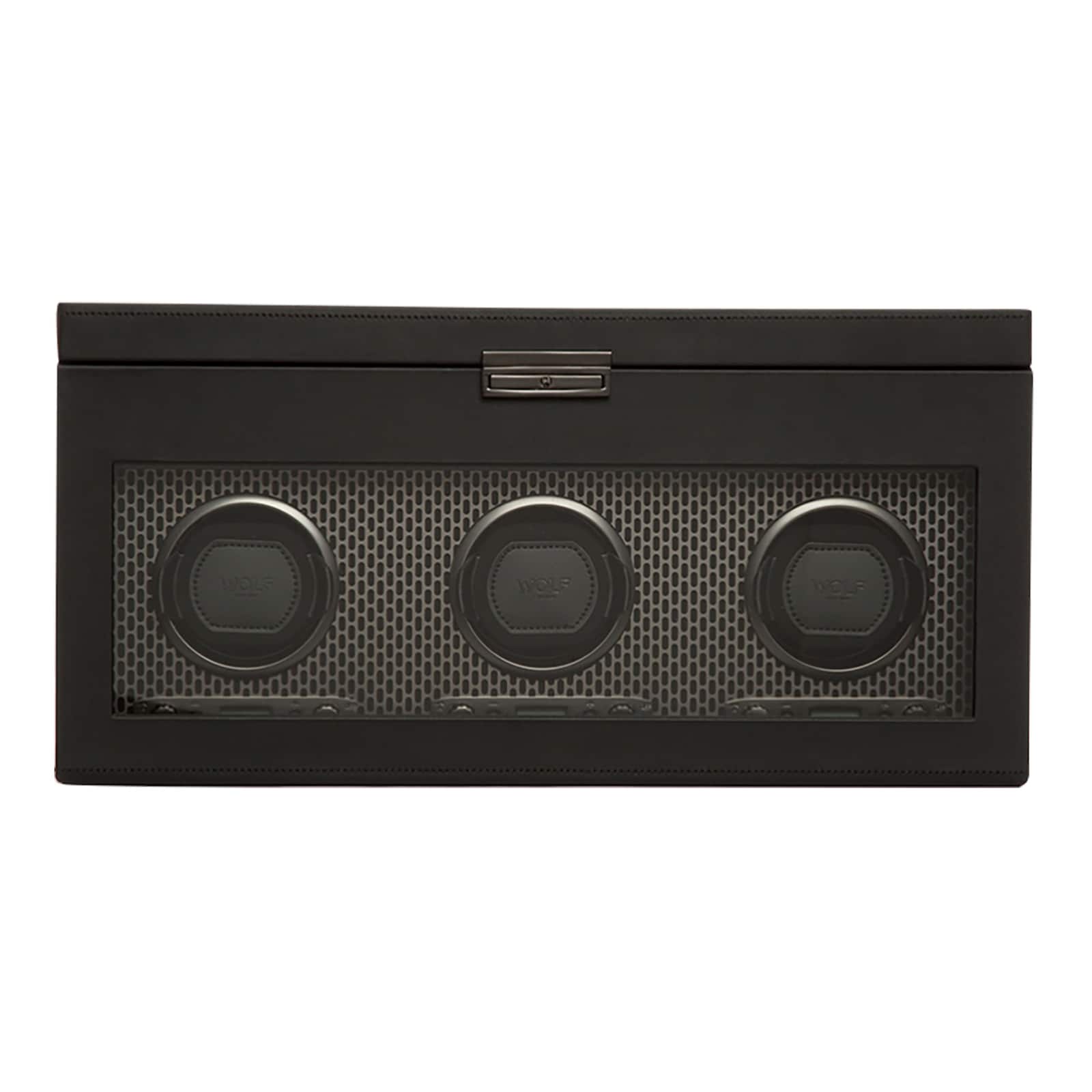 WOLF Axis Triple Winder with Storage - Black