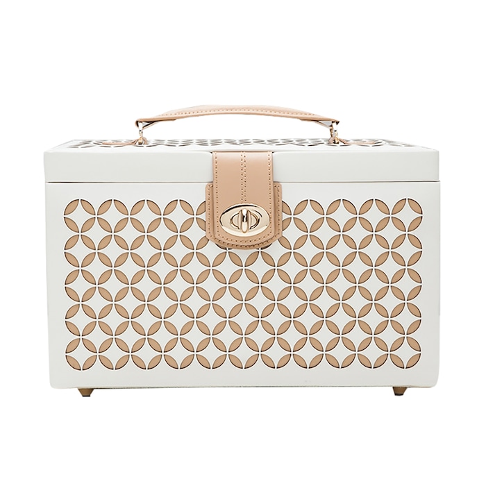 WOLF Chloe Medium Jewellery Case - Cream