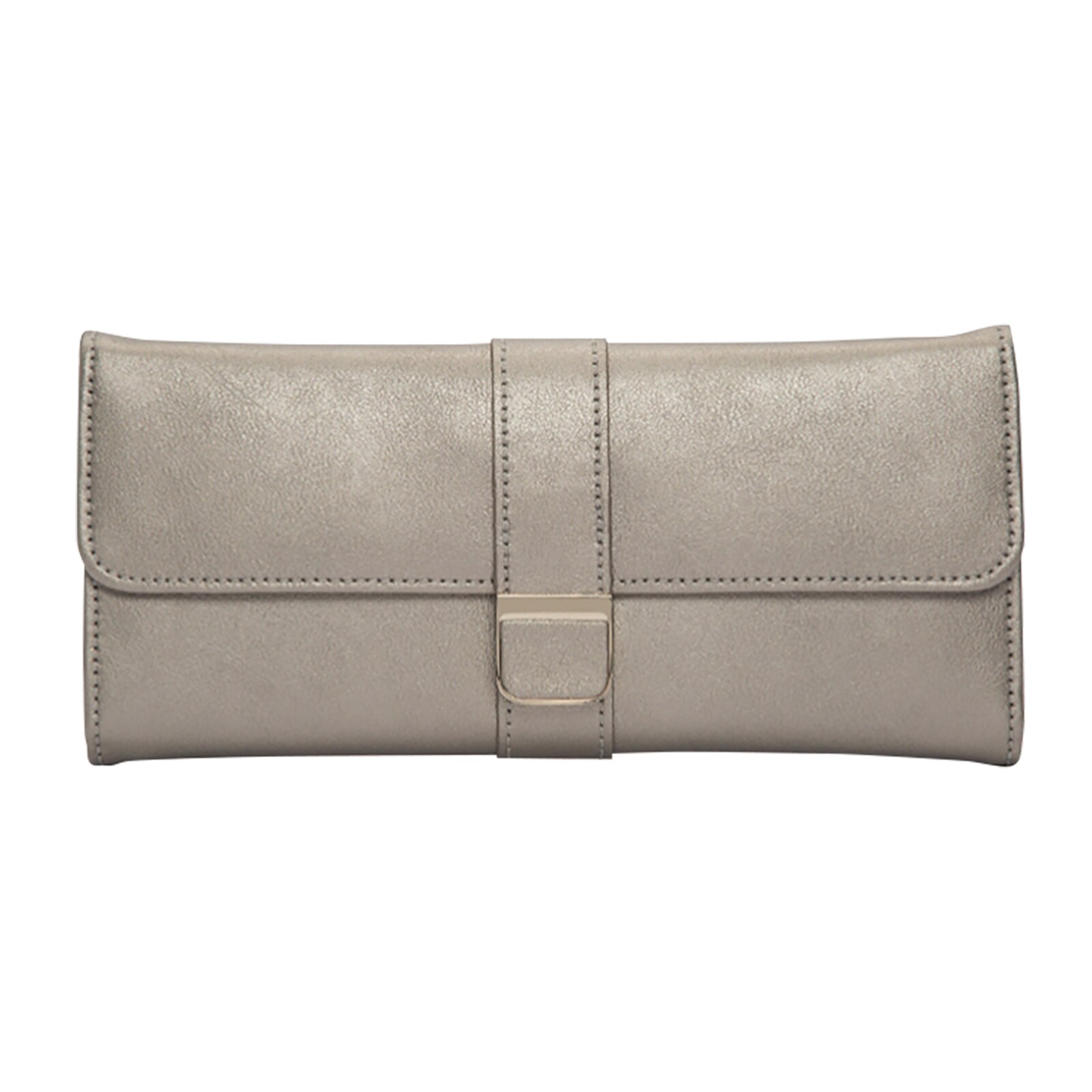 WOLF Palermo Jewellery Roll - Pewter