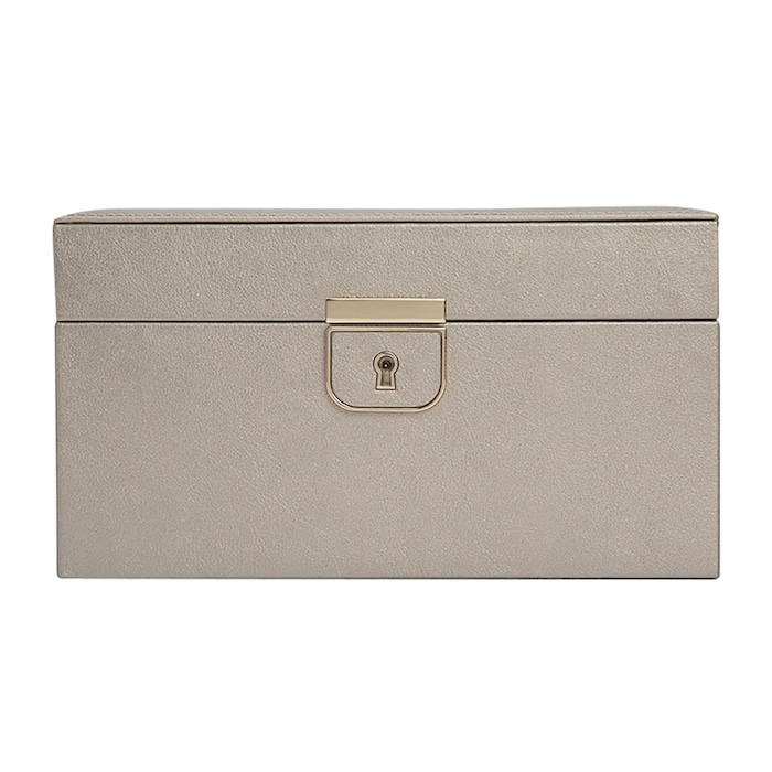 WOLF Palermo Small Jewellery Box - Pewter