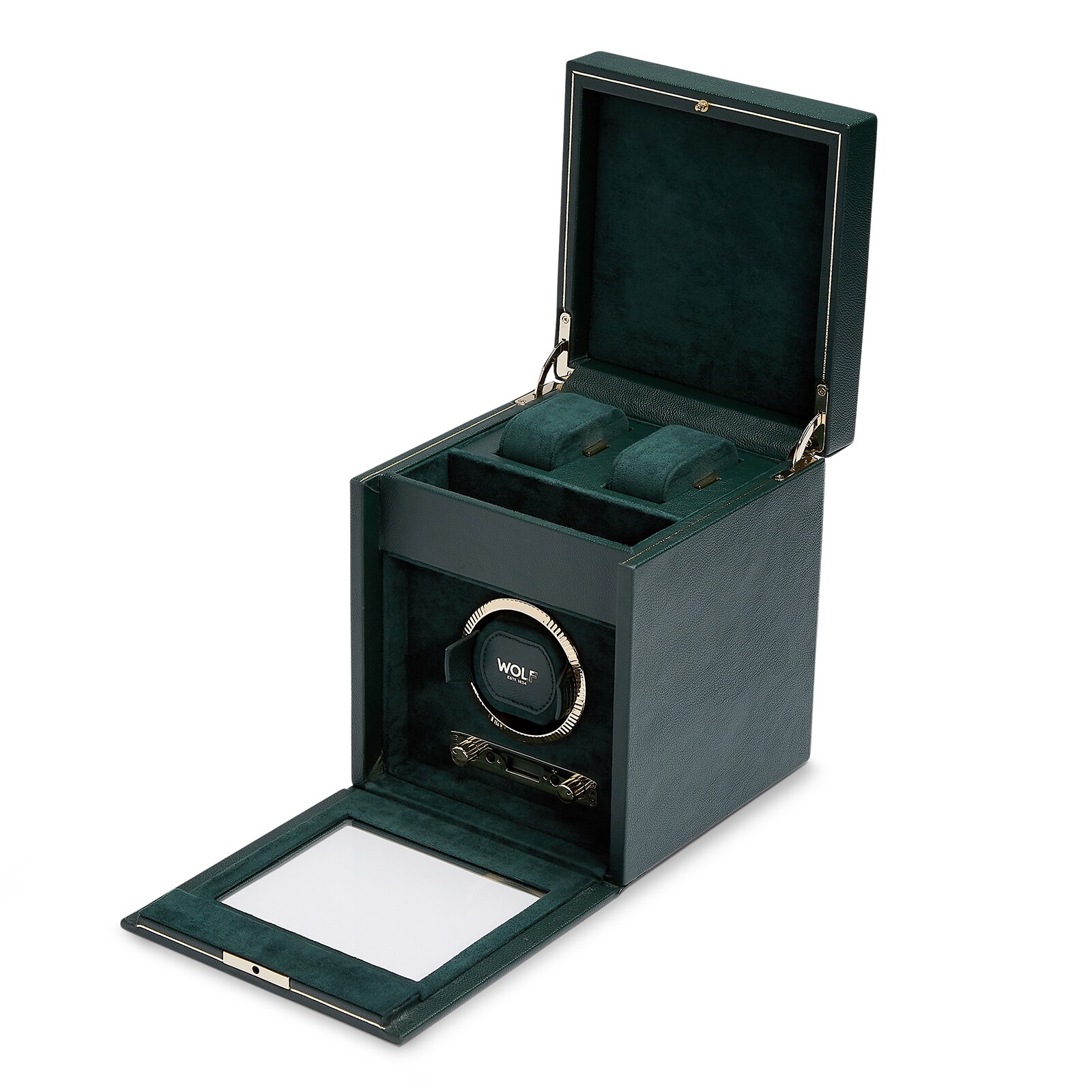 WOLF British Racing Green Single Watch Winder 792141 Watches Of