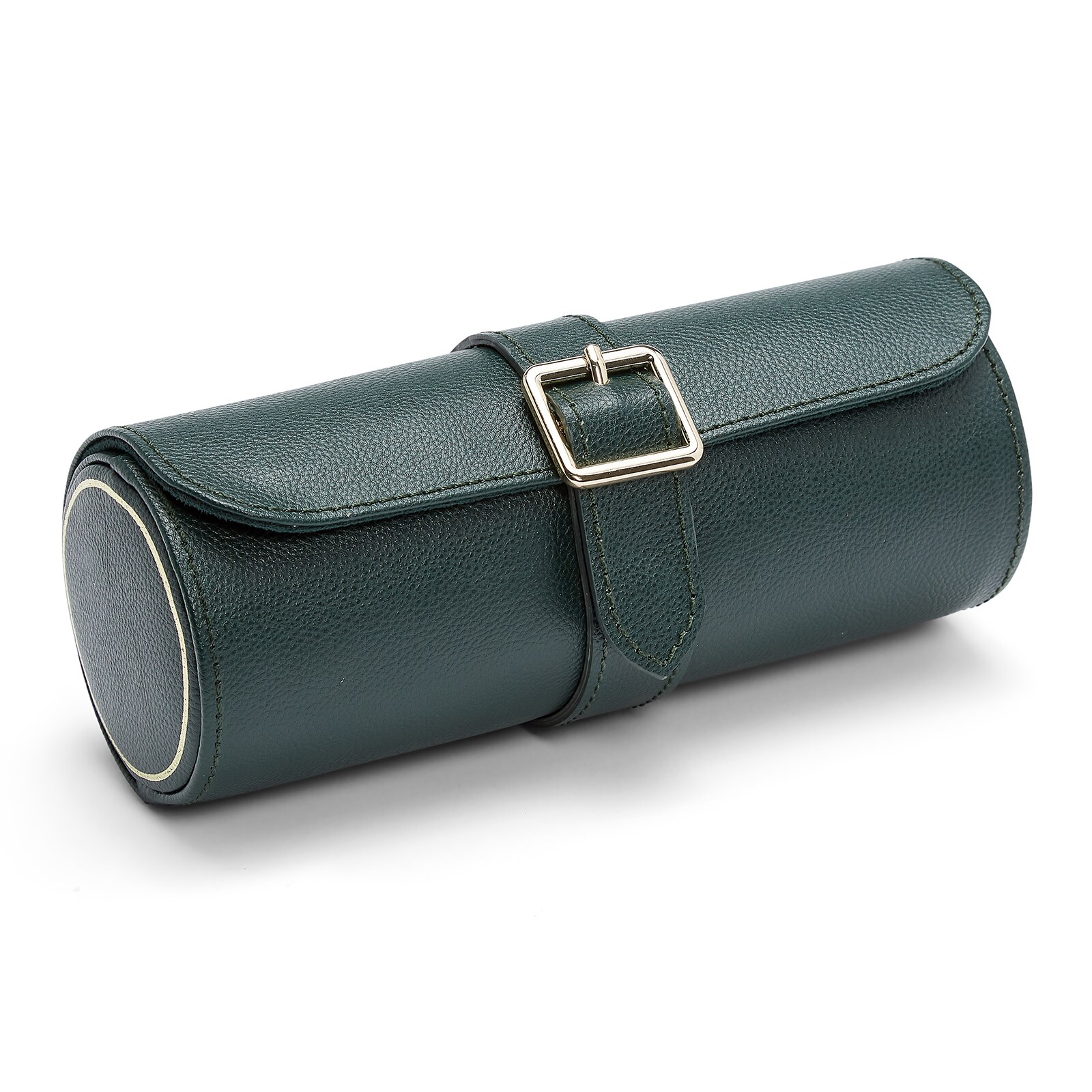 WOLF British Racing Green Triple Watch Roll